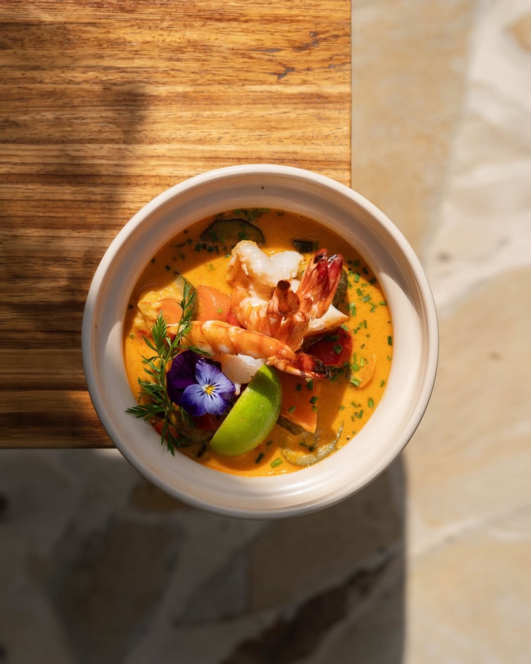 Gambas sauvages rôties